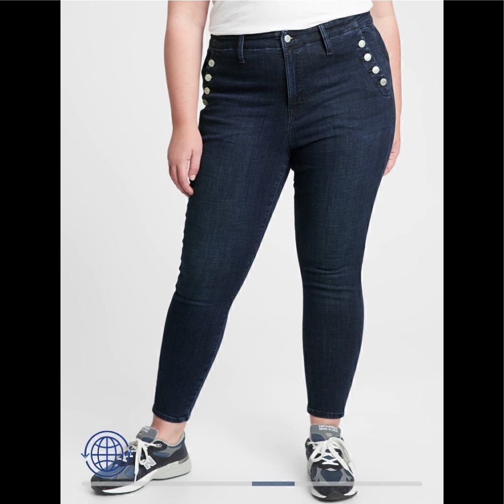 Gap Denim High Rise true skinny Universal Legging Jeans sz 20/35R